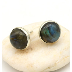 clou d'oreille labradorite...