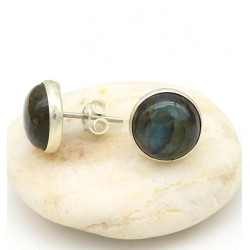 clou d'oreille labradorite...