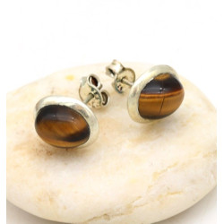 Clou d'oreille ovale oeil...