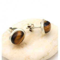 Clou d'oreille ovale oeil...