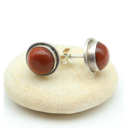 clou d'oreille argent rond...