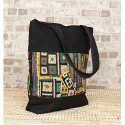 Sac hippie chic noir et...