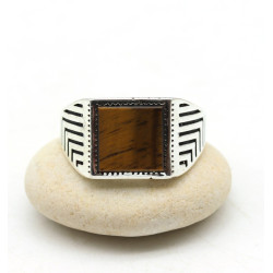 Bague ethnique homme argent...