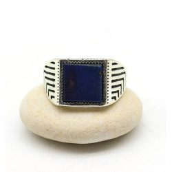 Bague homme ethnique pierre...