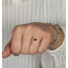 Bague fine petit rubis - Mosaik bijoux indiens