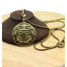 Pendentif Bouddha doré laiton - Mosaik bijoux indiens