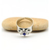 Bague de pied argent lapis lazuli - Mosaik bijoux indiens