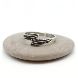 Bague de phalange argent -...