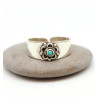 Bague d'orteil turquoise argent - Mosaik bijoux indiens