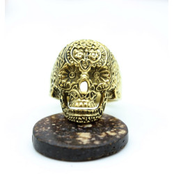 Bague homme tête de mort -...