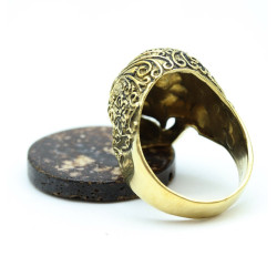 Grosse bague tête de mort - Mosaik bijoux indiens