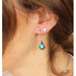 Boucle d'oreille turquoise...