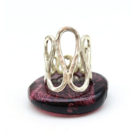 Bague argent ethnique - Mosaik bijoux indiens
