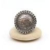 Grosse bague argent ethnique - Mosaik bijoux indiens