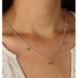 Collier argent et...