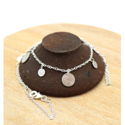 Collier argent pampilles -...