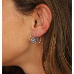 Boucle d'oreille arbre -...