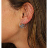 Boucle d'oreille arbre - Mosaik bijoux indiens