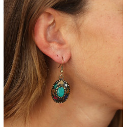 Boucle d'oreille bohème -...