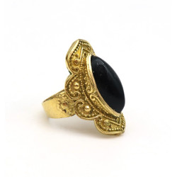 Bague allongée ethnique - Mosaik bijoux indiens