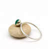 Bague argent fine et agate - Mosaik bijoux indiens