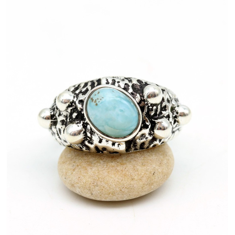 Bague argent style baroque -  Mosaik bijoux indiens