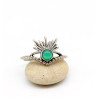 Bague argent agate verte - Mosaik bijoux indiens