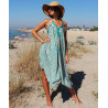 Robe dos nu en soie - Mosaik bijoux indiens