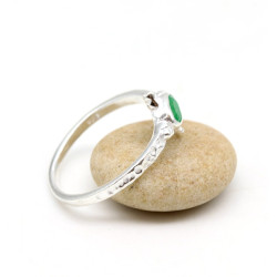 Bague agate verte - Mosaik bijoux indiens