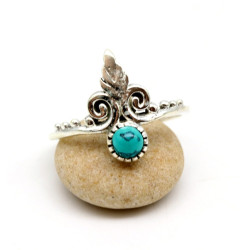 Bague fine argent turquoise...