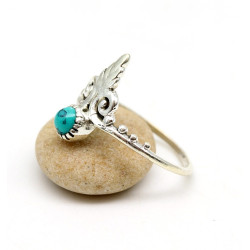 Bague turquoise diadème Mosaik Bijoux Indiens - 3