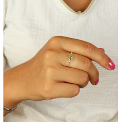 Bague fine argent pierre...
