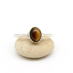 Bague oeil de tigre en...