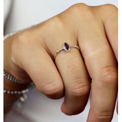 Bague fine argent - Mosaik...