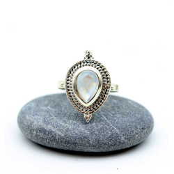 Bague pierre de lune argent...