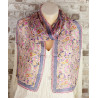 Foulard soie motifs colorés - Mosaik bijoux indiens