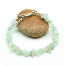 Bracelet jade concassé -...