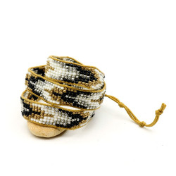 Bracelet perle marron...