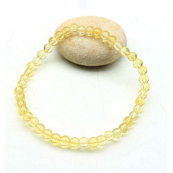Bracelet citrine 4mm -...