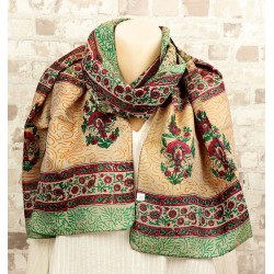 Foulard femme en soie -...