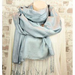 echarpe gris clair viscose...