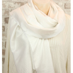 Foulard viscose blanc -...