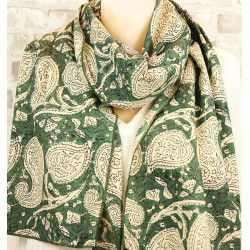 Foulard kaki motifs...