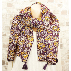 foulard violet boheme -...
