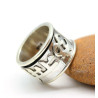 Bague mantra indien ethnique argent - Mosaik bijoux indiens