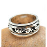 Bague ethnique argent anti stress - Mosaik bijoux indiens