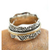 Bague épaisse anti stress pour homme - Mosaik bijoux indiens