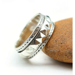 Bague homme argent anti...