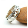 Bague homme argent anti stress - Mosaik bijoux indiens