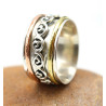 Bague indienne anti stress argent - Mosaik bijoux indiens